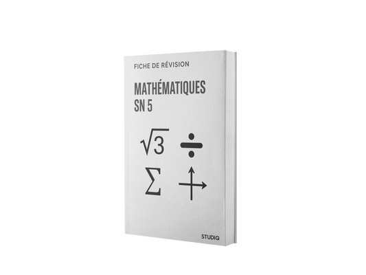 Fiche de révision – Math SN5