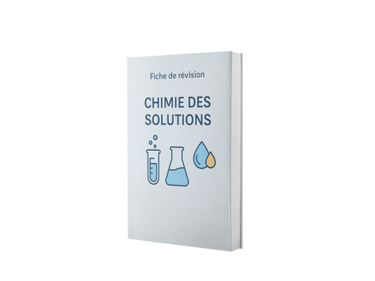 Fiche de révision – Chimie des solutions